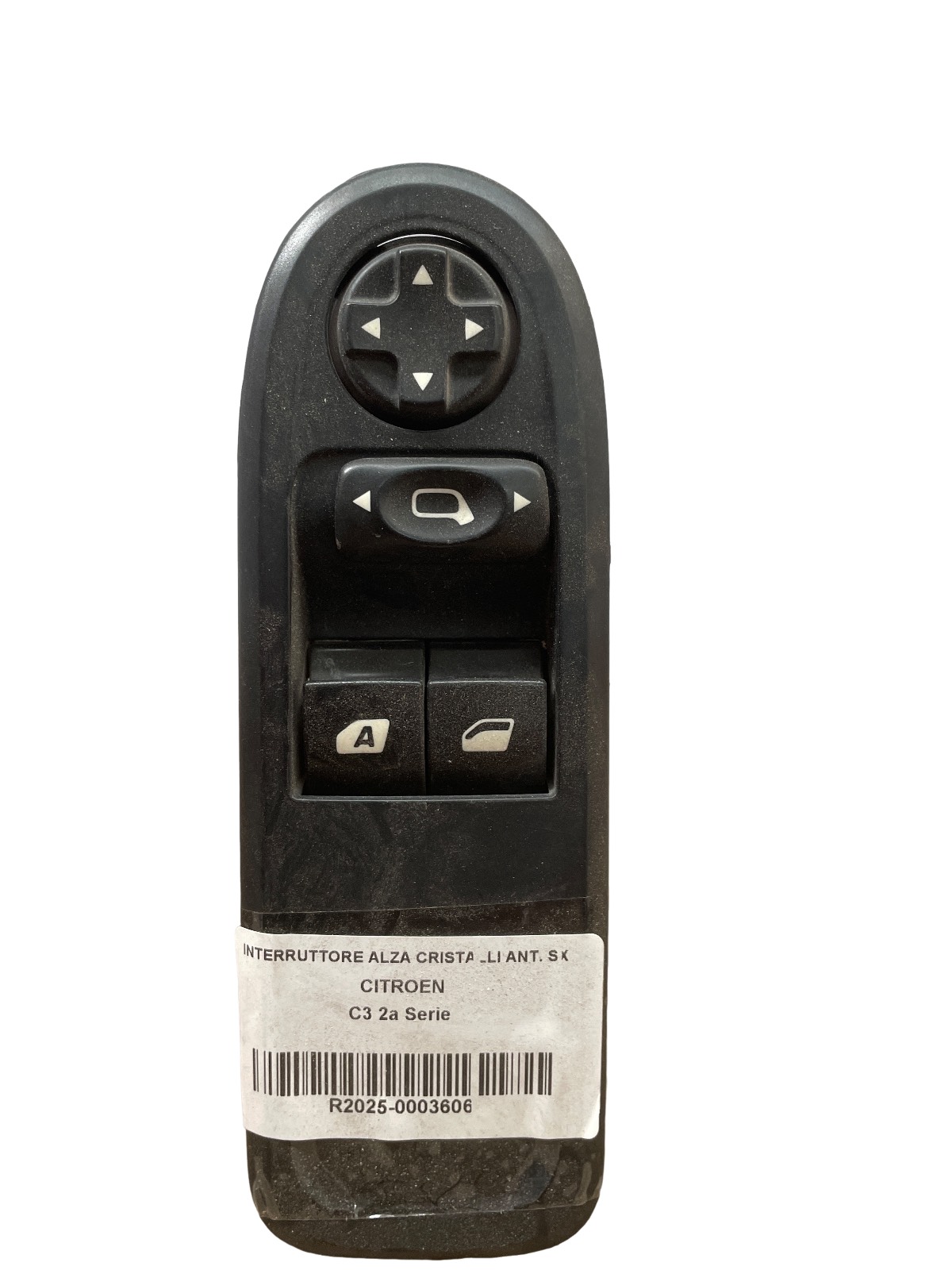 Interruttore Alzacristalli Porta Ant. Sinistro (Citroen Peugeot Citroen Delphi Delphi) 96637530XT 28232429 Usato