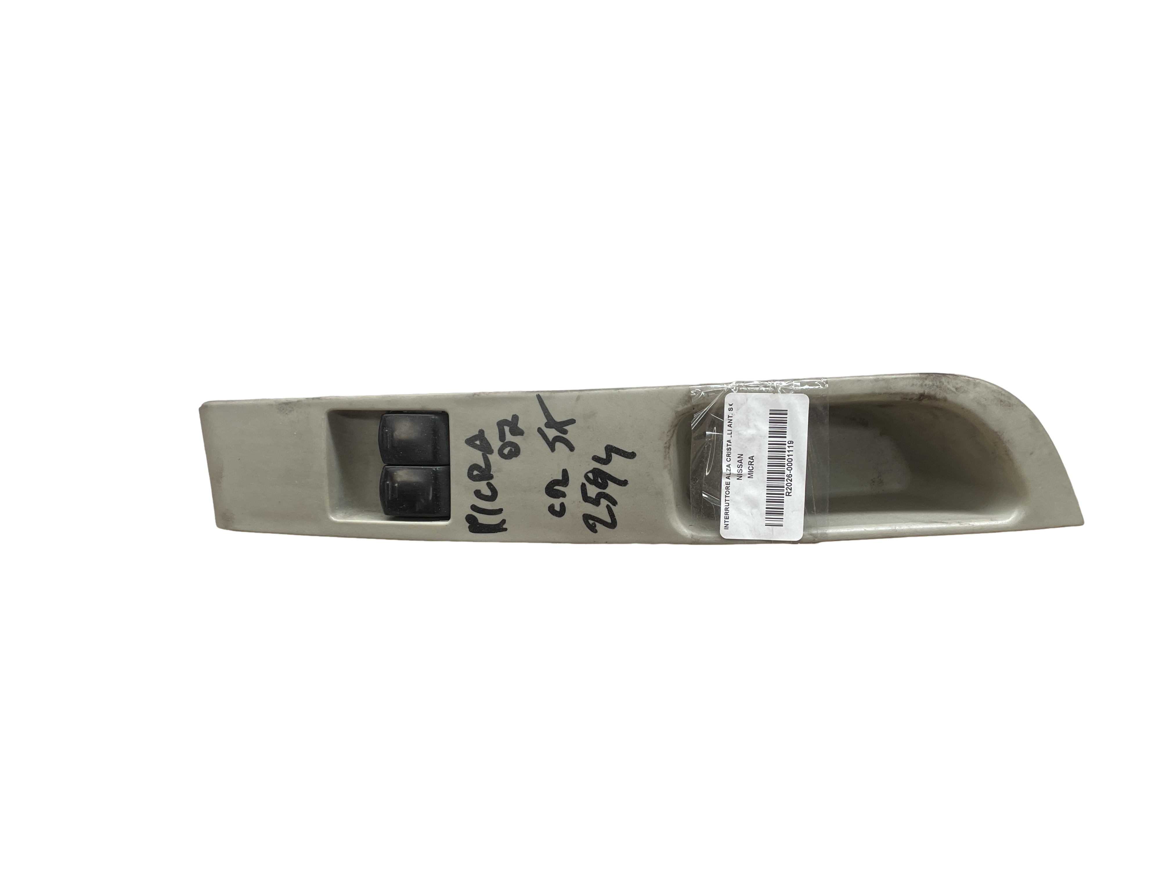 Interruttore Alzacristalli Porta Ant. Sinistro (Nissan) 25411AX610 80961 AX100 Usato